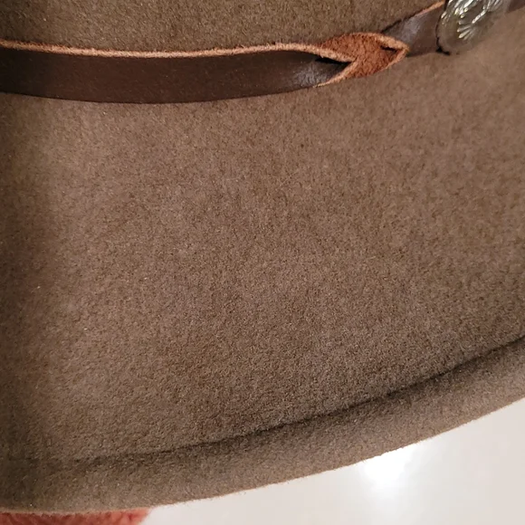 ELAN BLANC Hat w/ leather hat band, EUC, XL - Picture 6 of 10